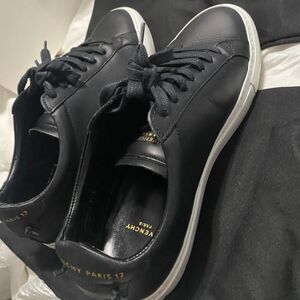 Black Leather Givenchy Sneakers with White Sole
